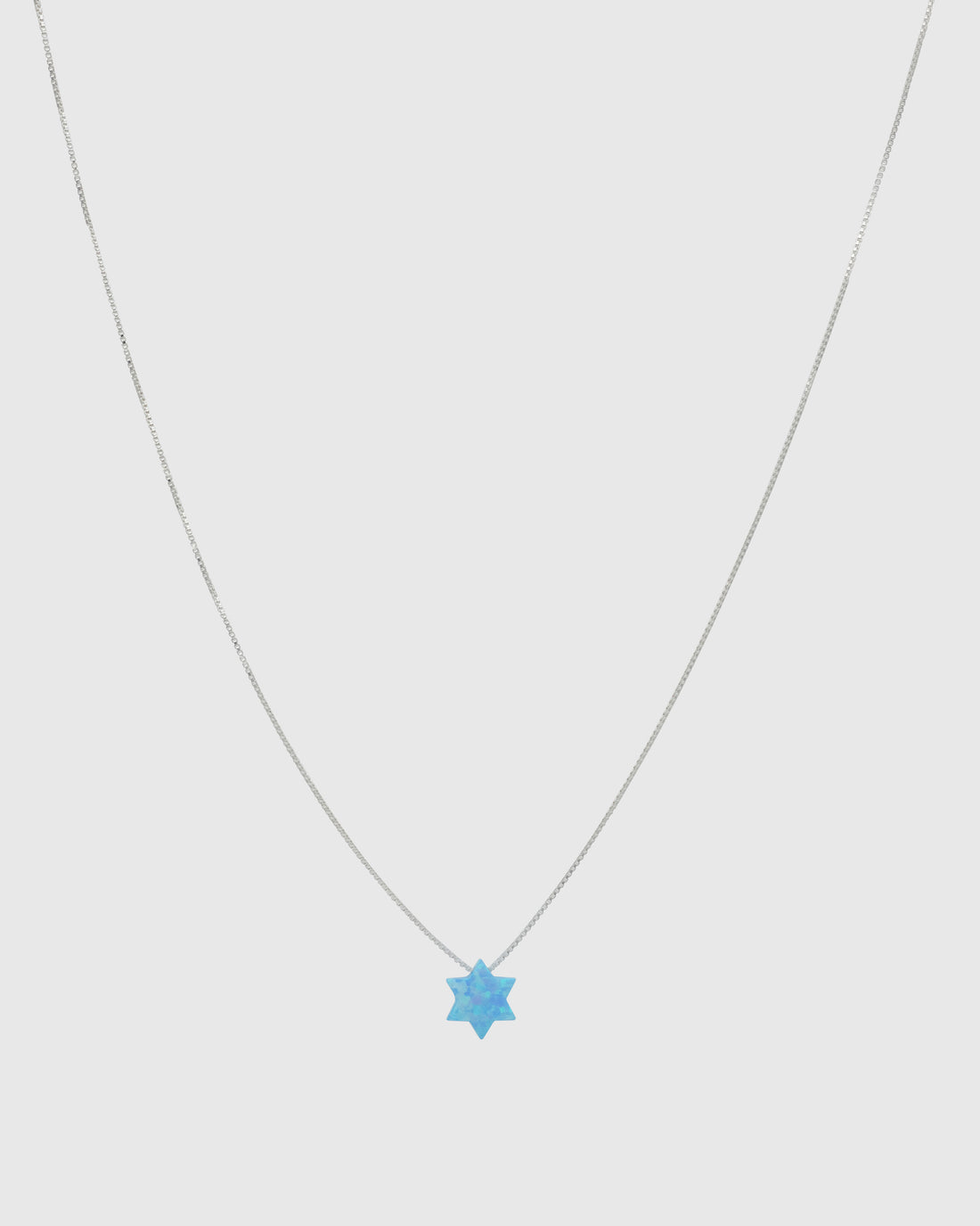 Turquoise Opal Star Of David Necklace