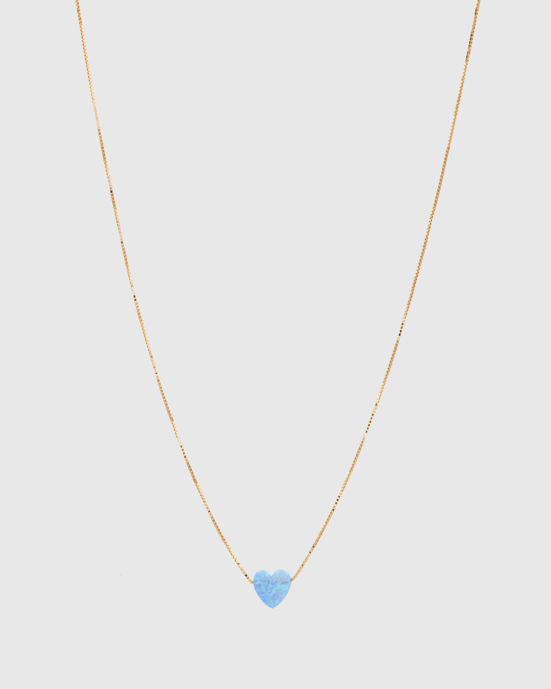 Turquoise Opal Heart Necklace