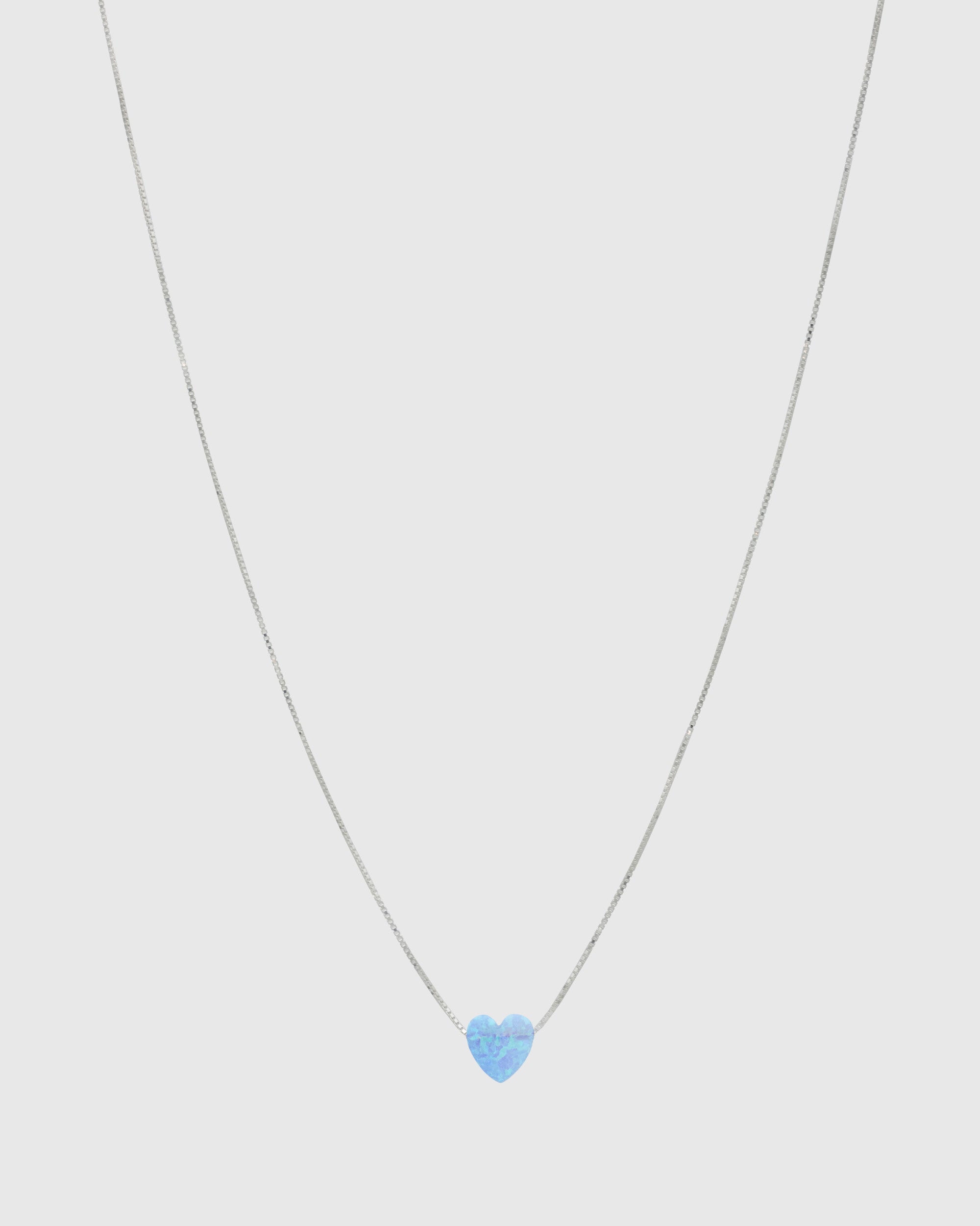 Turquoise Opal Heart Necklace