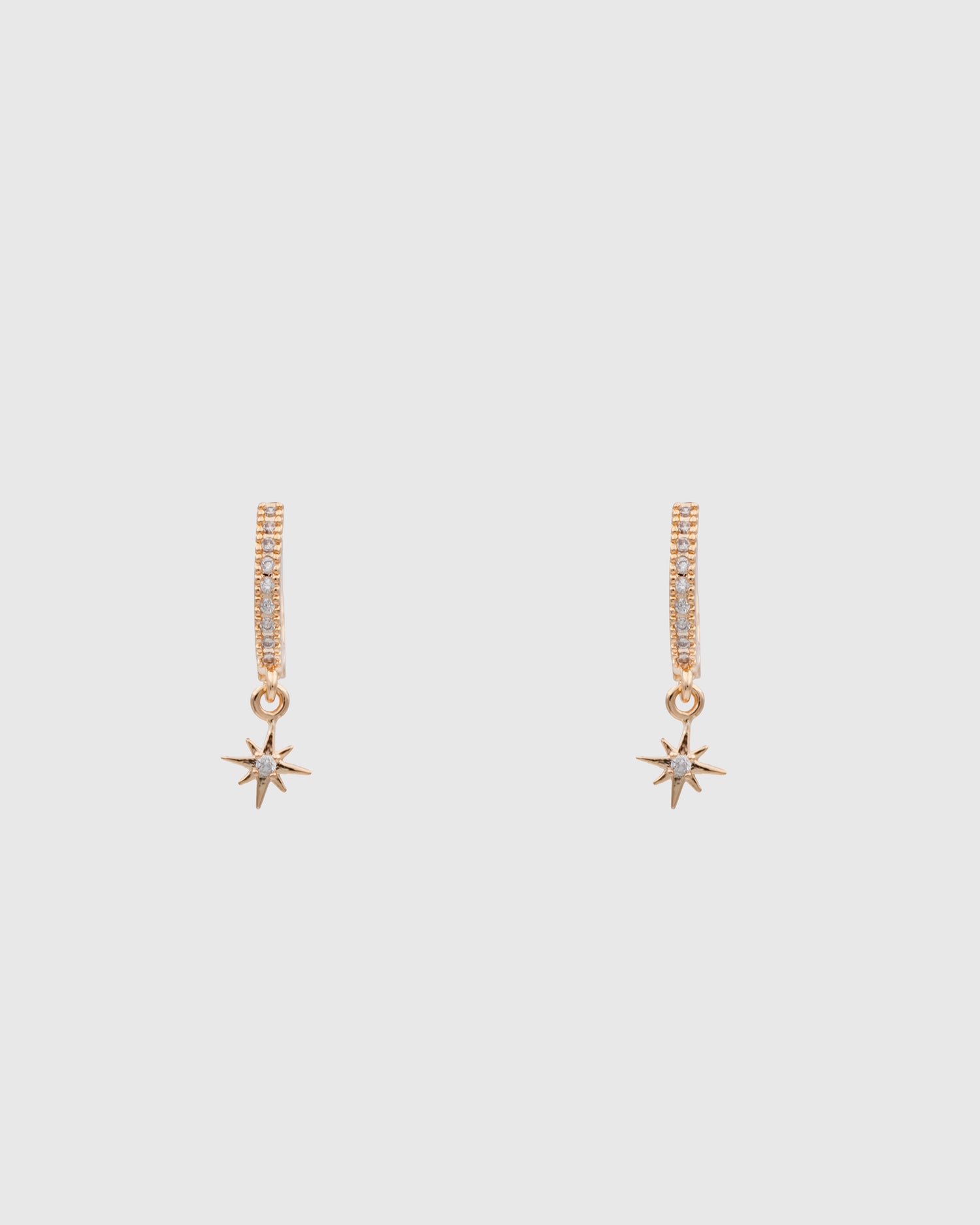 Diamond Ring And Star Drop Earrings