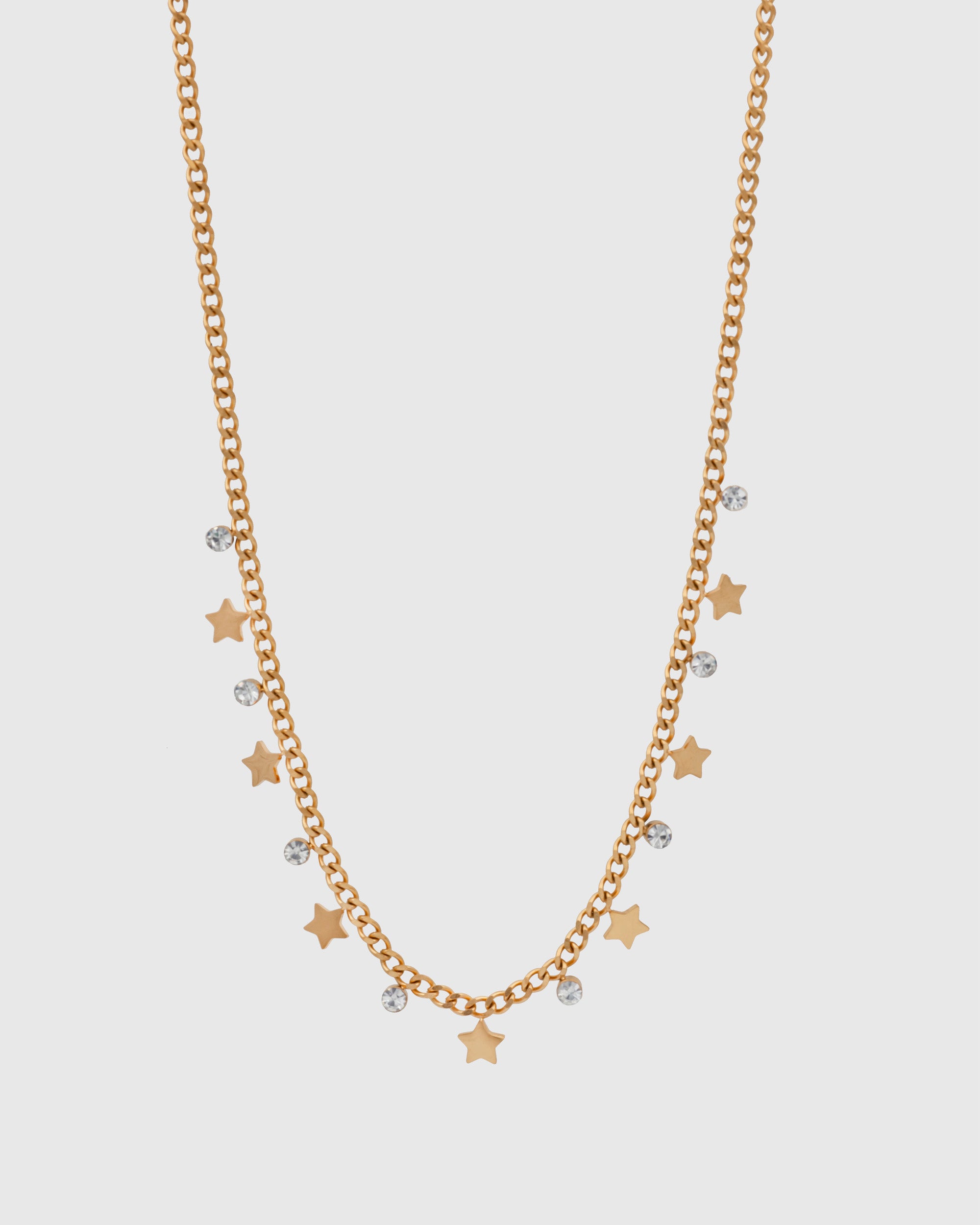 Multi-Star And Diamante Necklace