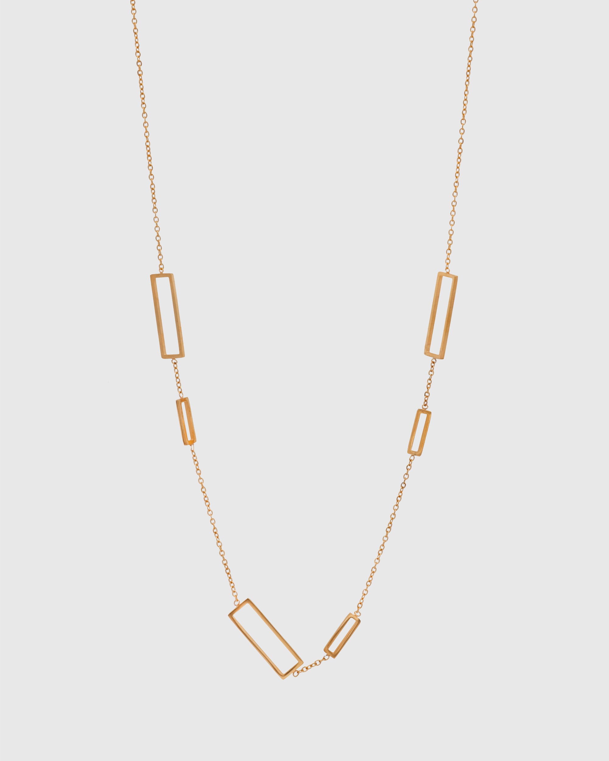 Multi-Open Rectangle Necklace