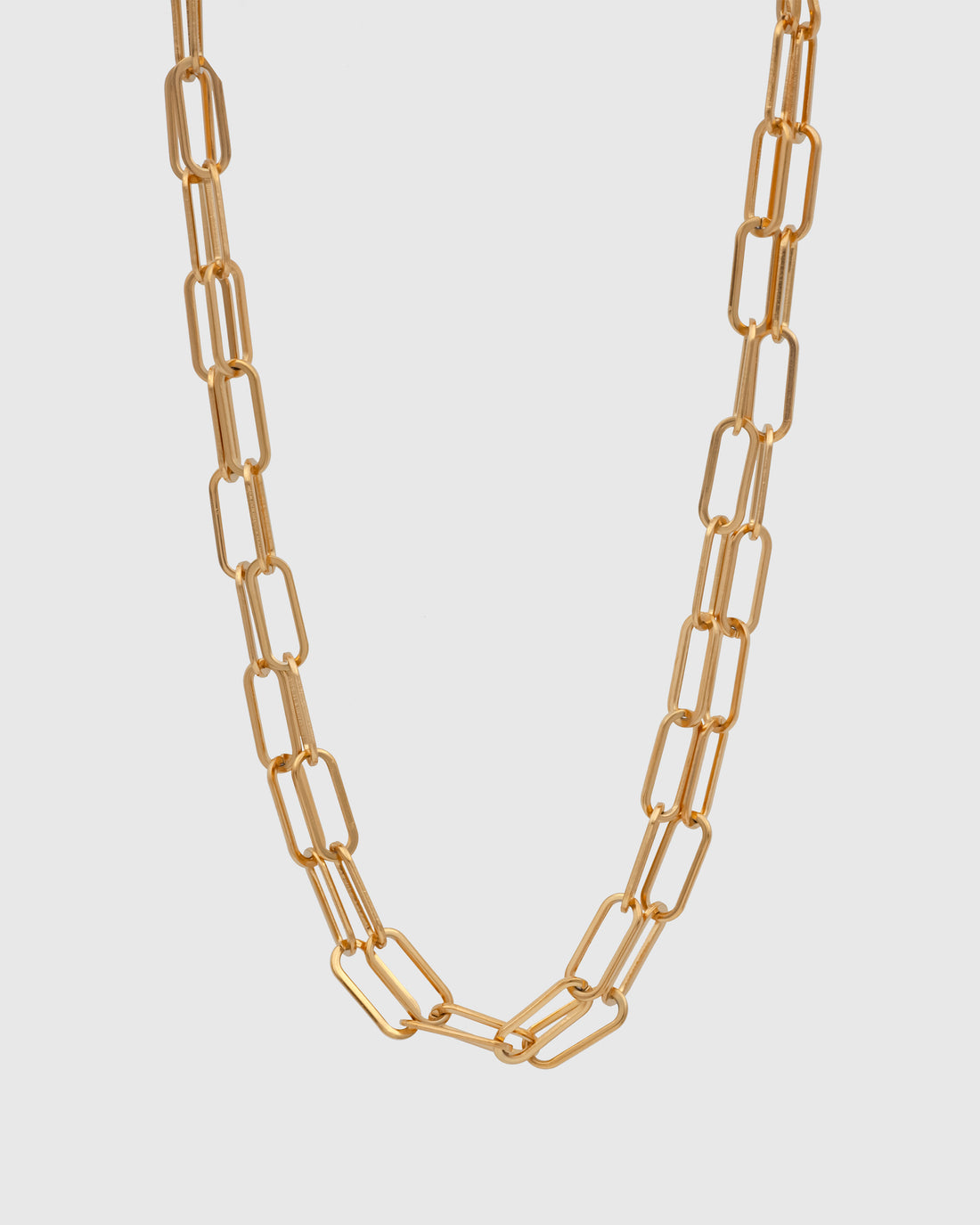 Double Saftey Pin Chain Necklace