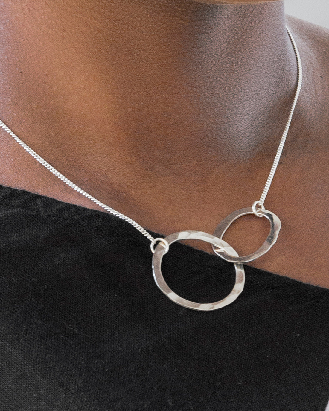 Oval And Circle Necklace