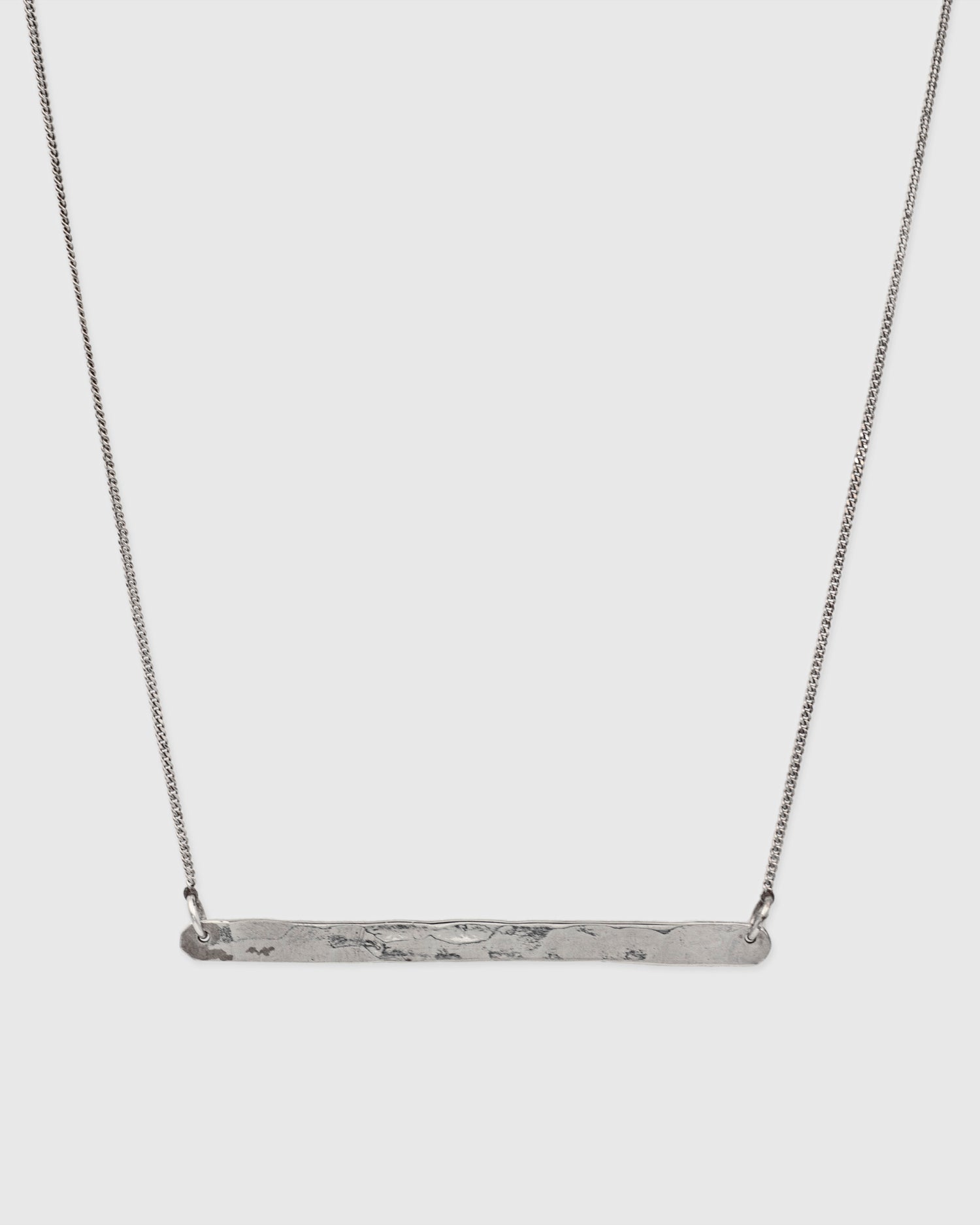 Beaten Oblong Necklace