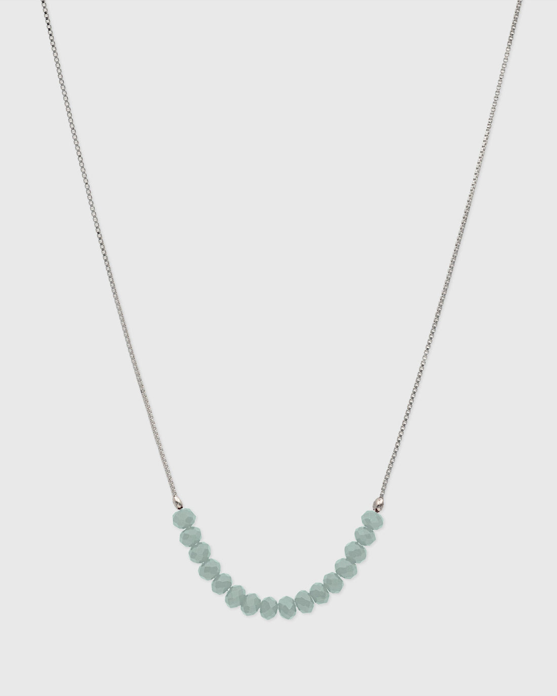 Light Green Layering Beaded Necklace