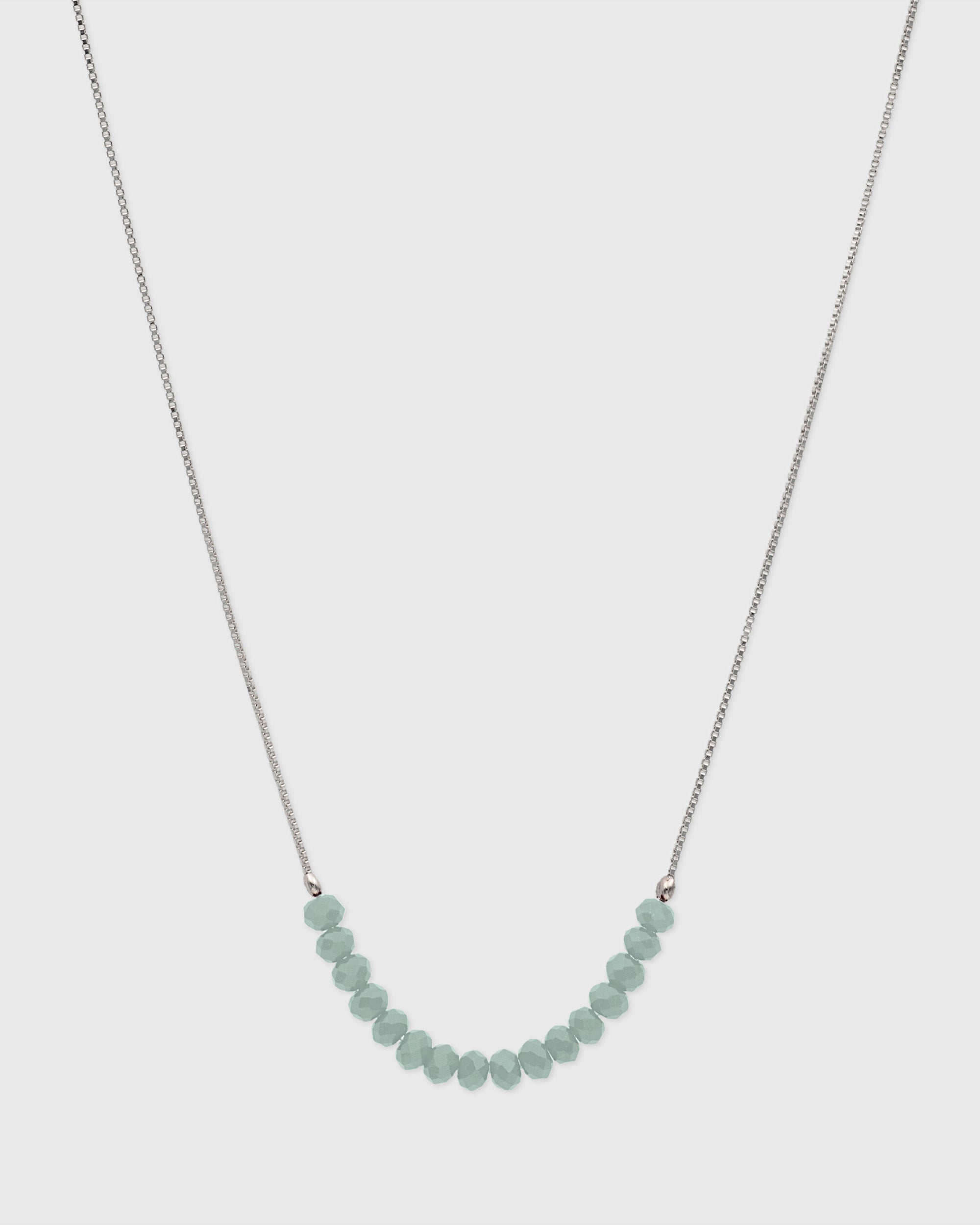 Light Green Layering Beaded Necklace