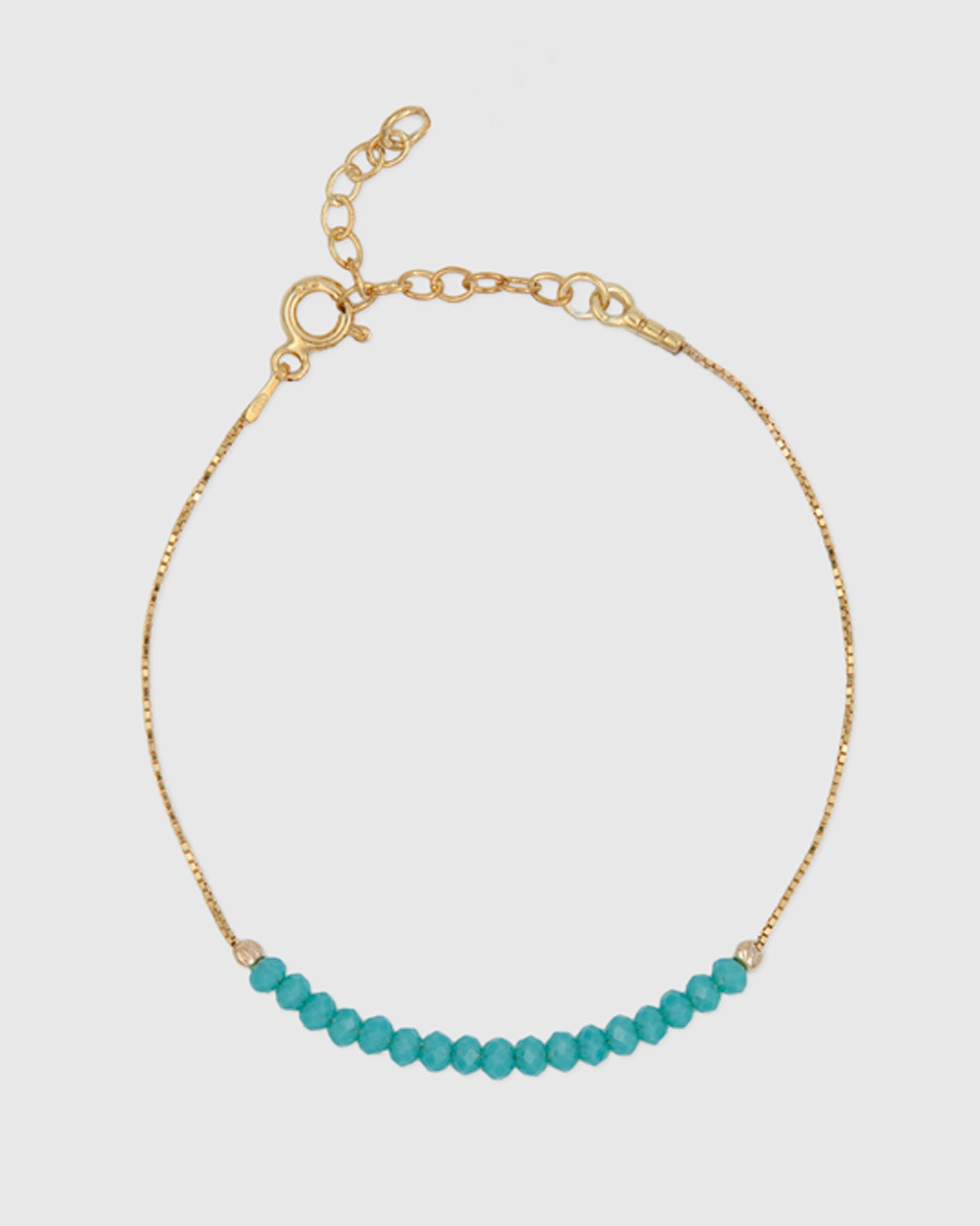 Turquoise Beaded Anklet