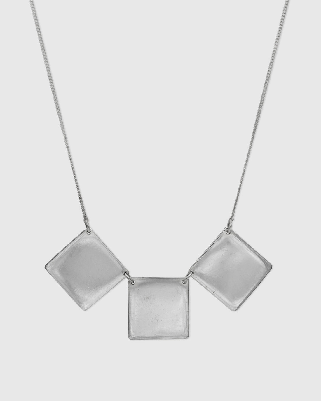 3 Solid Square Necklace