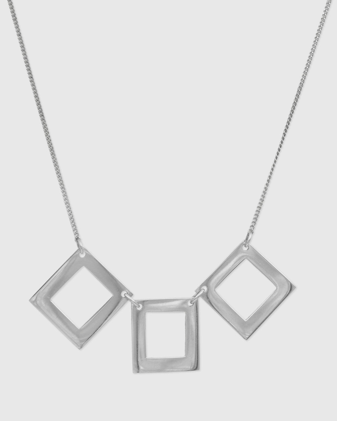 3 Open Square Necklace