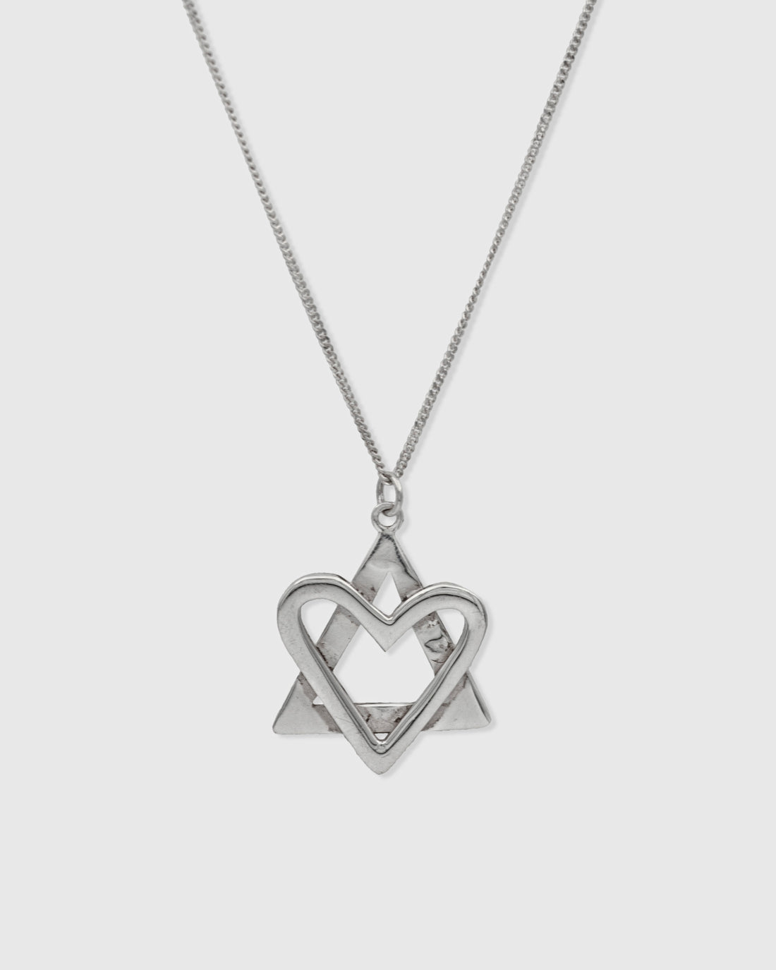 Heart Star Of David Necklace