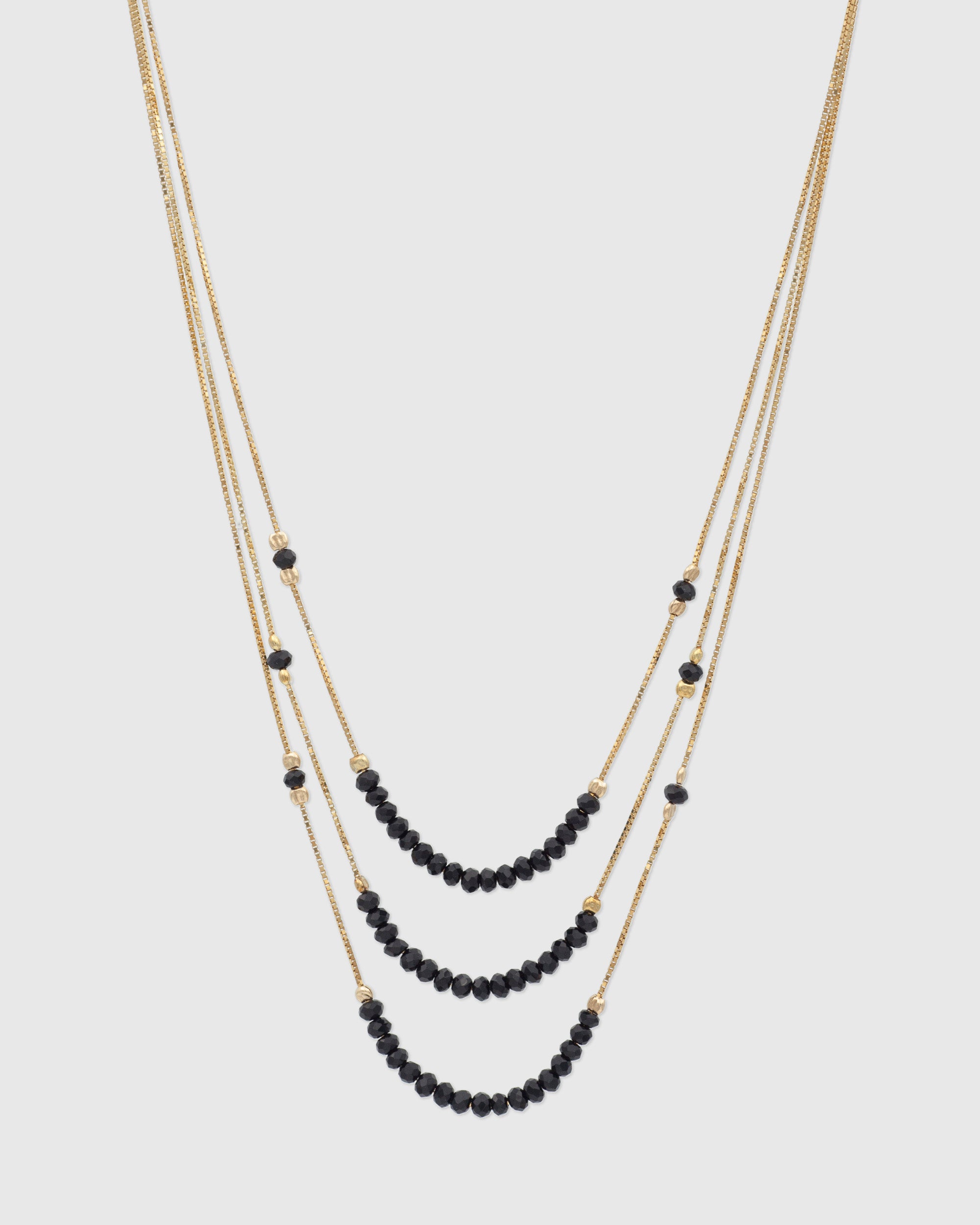 Side Beaded Set Of 3 Necklaces