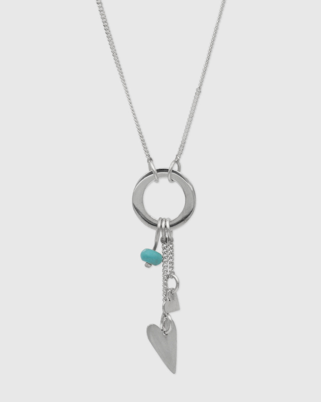 Sharp Heart Charmed Necklace