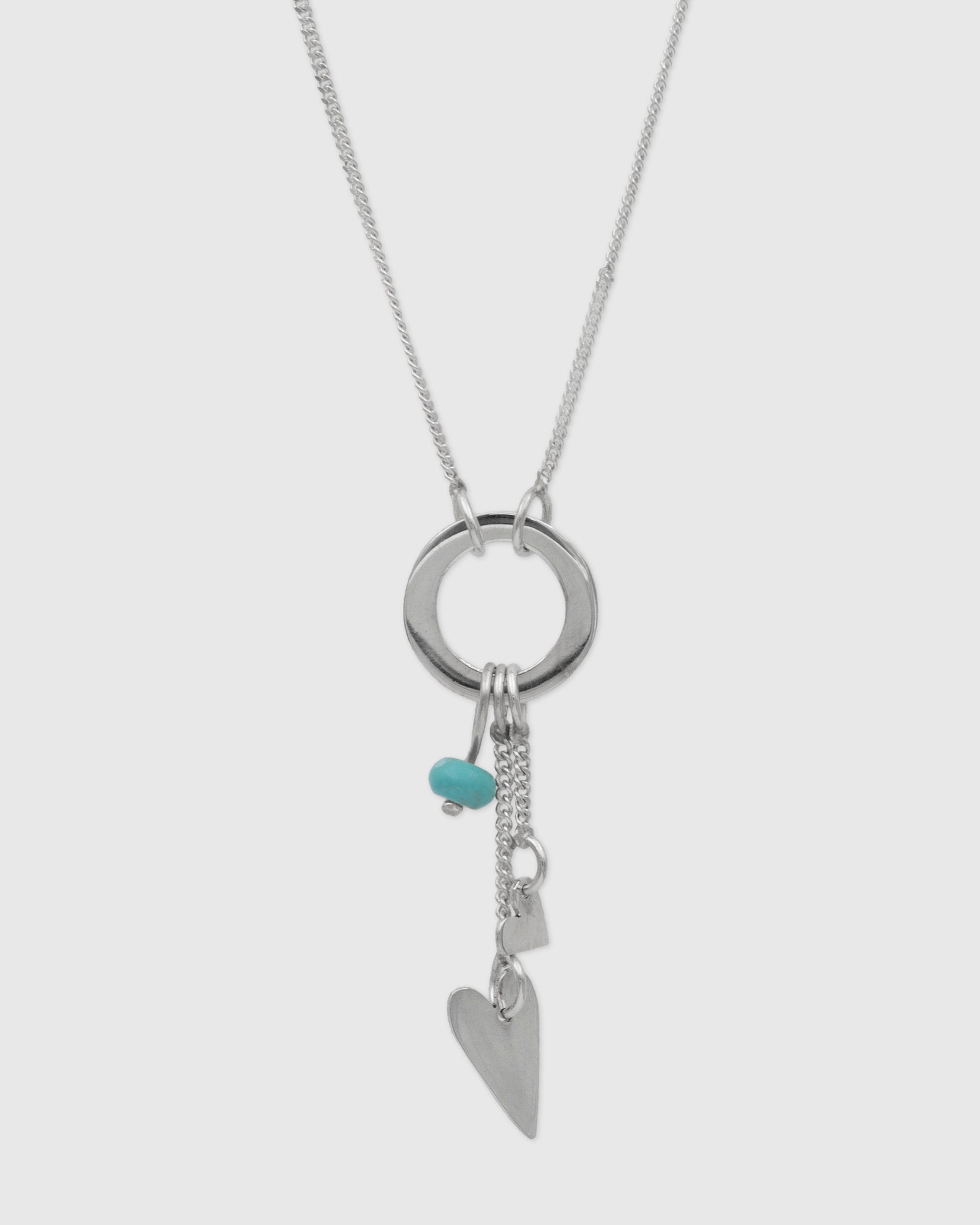 Sharp Heart Charmed Necklace