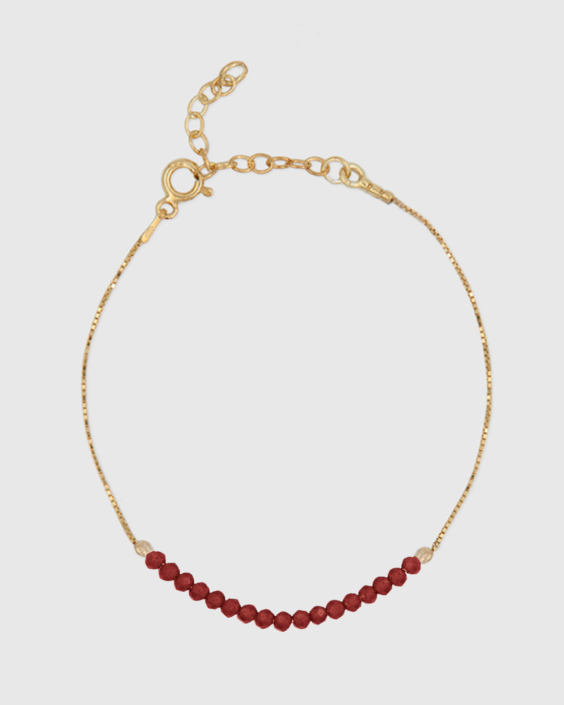 Red Beaded Anklet