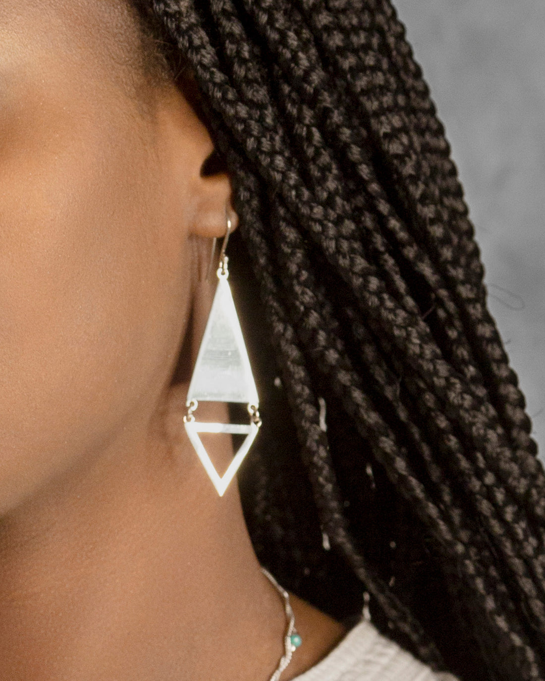 Triangle Hanging Earring