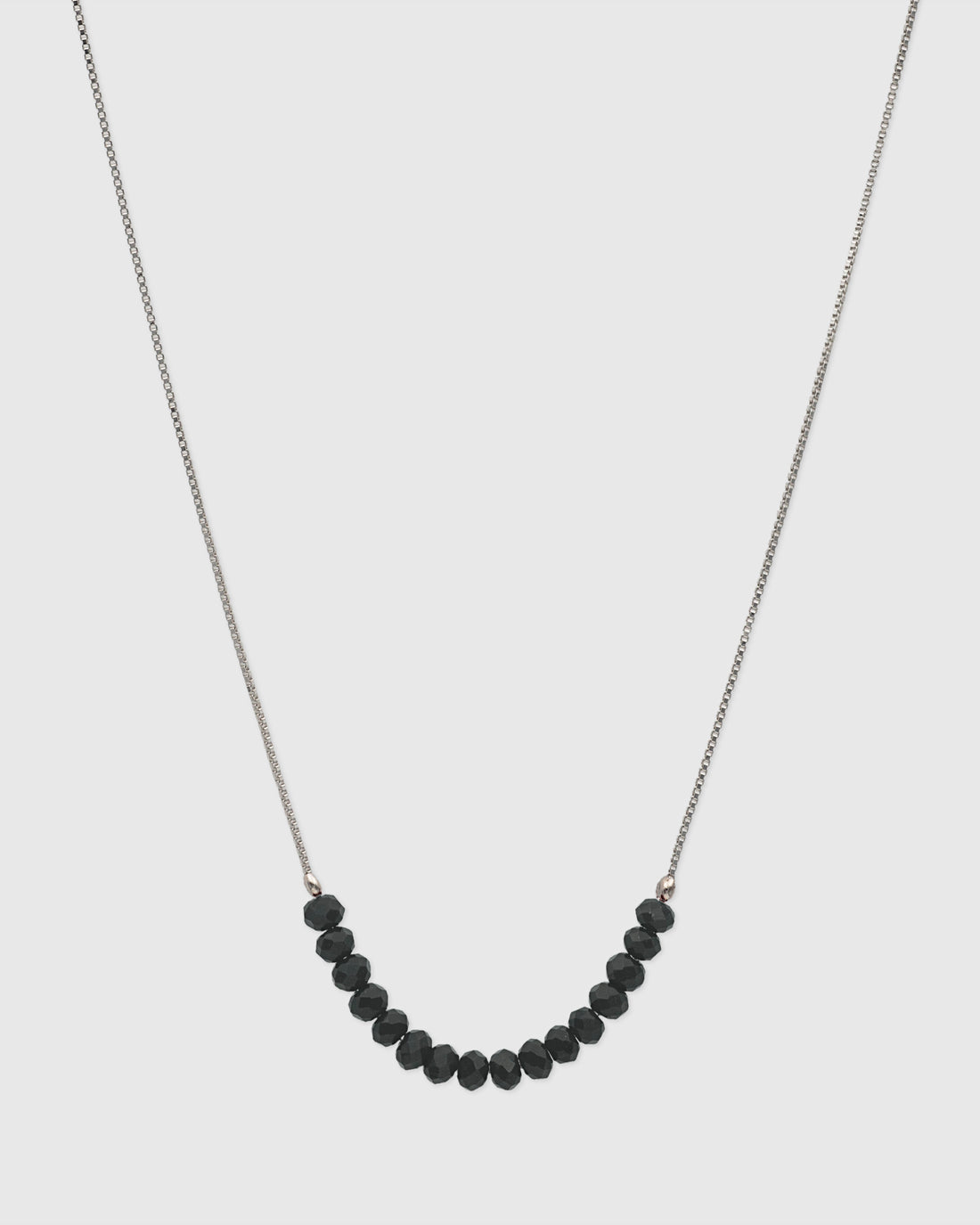 Black Layering Beaded Necklace
