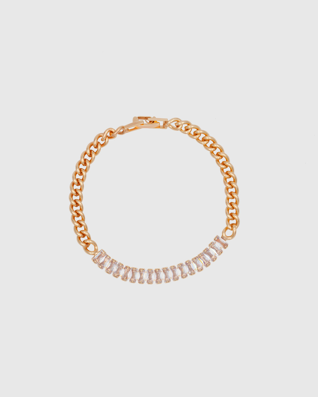 Diamond And Chain Bracelet