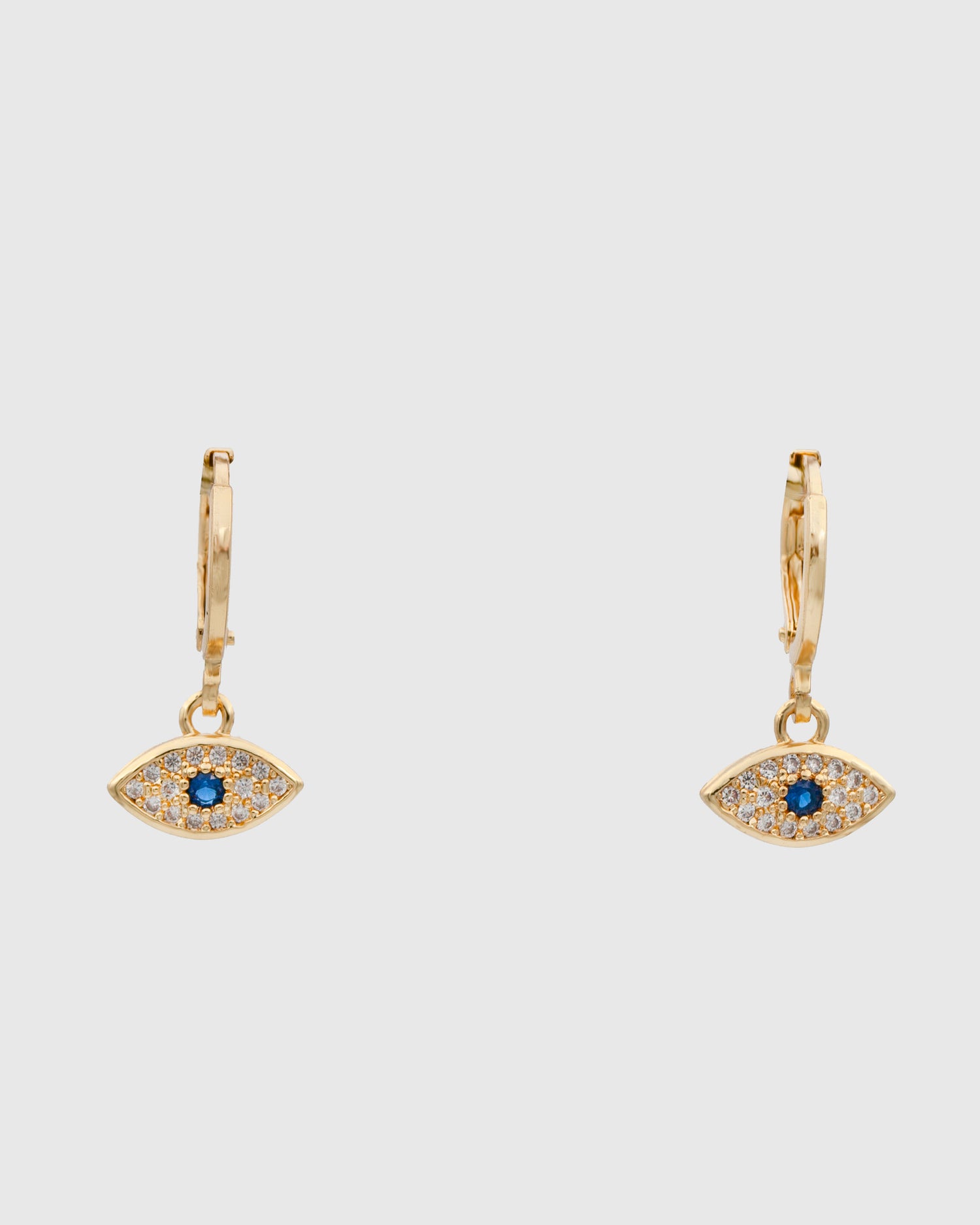 Blue Stone Evil Eye Earrings