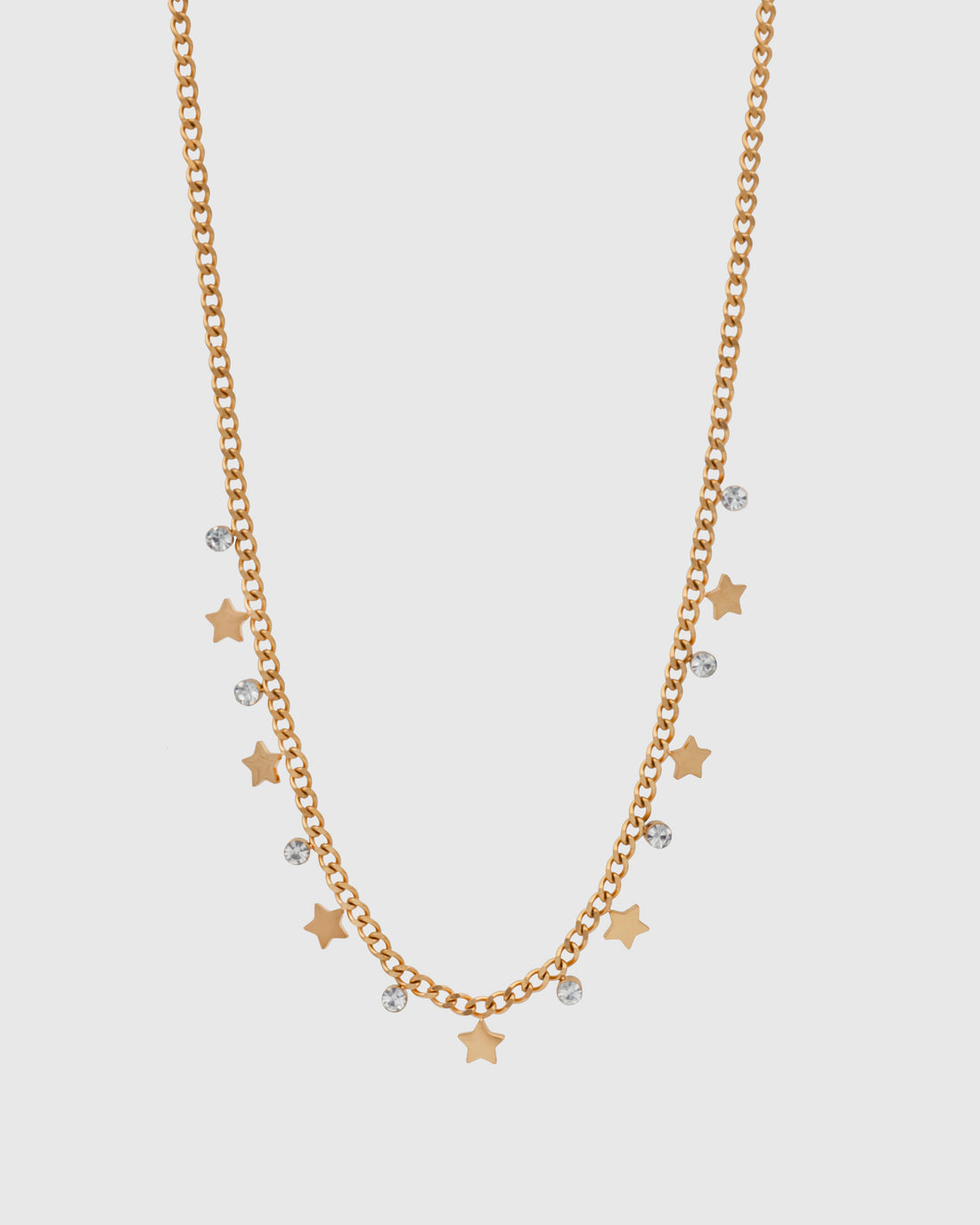 Multi-Star And Diamante Necklace