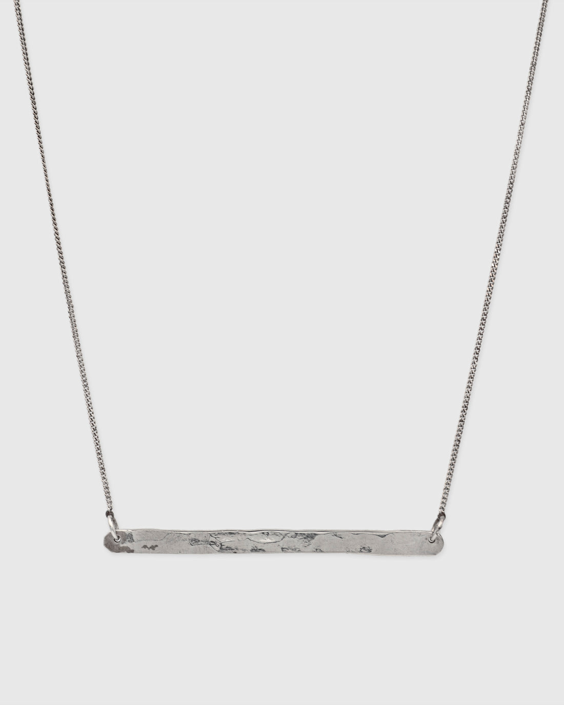 Beaten Oblong Necklace