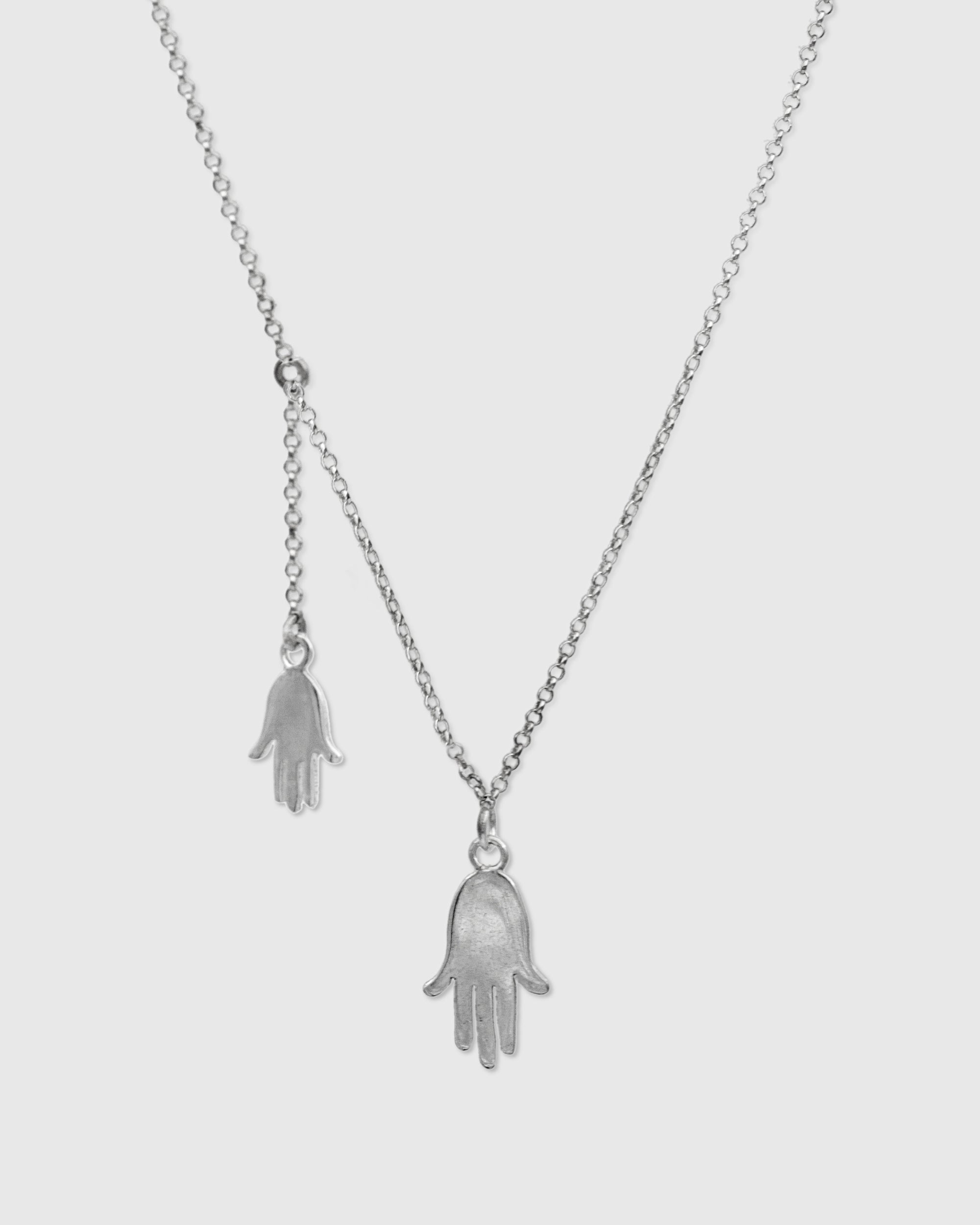 Double Hamsa Necklace